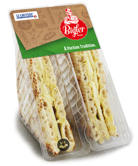Club Sandwich Gruyère AOP mit Polarbrot - Bigler