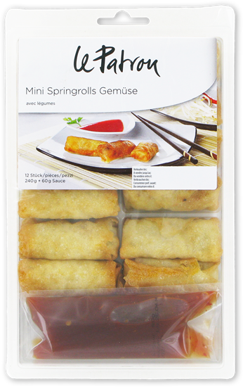 Mini involtini primavera con verdure - Bigler